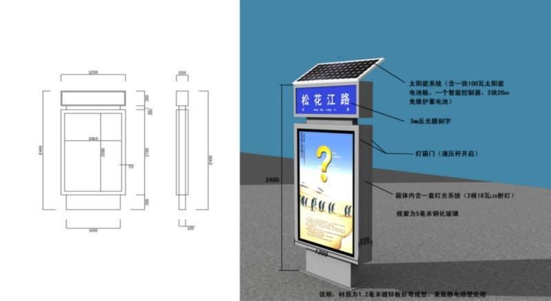 大丰小区指不锈钢宣传栏路牌不锈钢